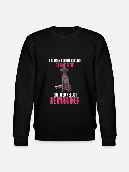 Weimaraner - Stanley/Stella CHANGER Unisex Organic Sweatshirt - black