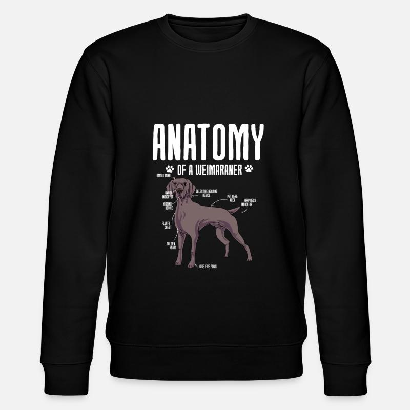 Weimaraner - Stanley/Stella CHANGER Unisex Organic Sweatshirt - black