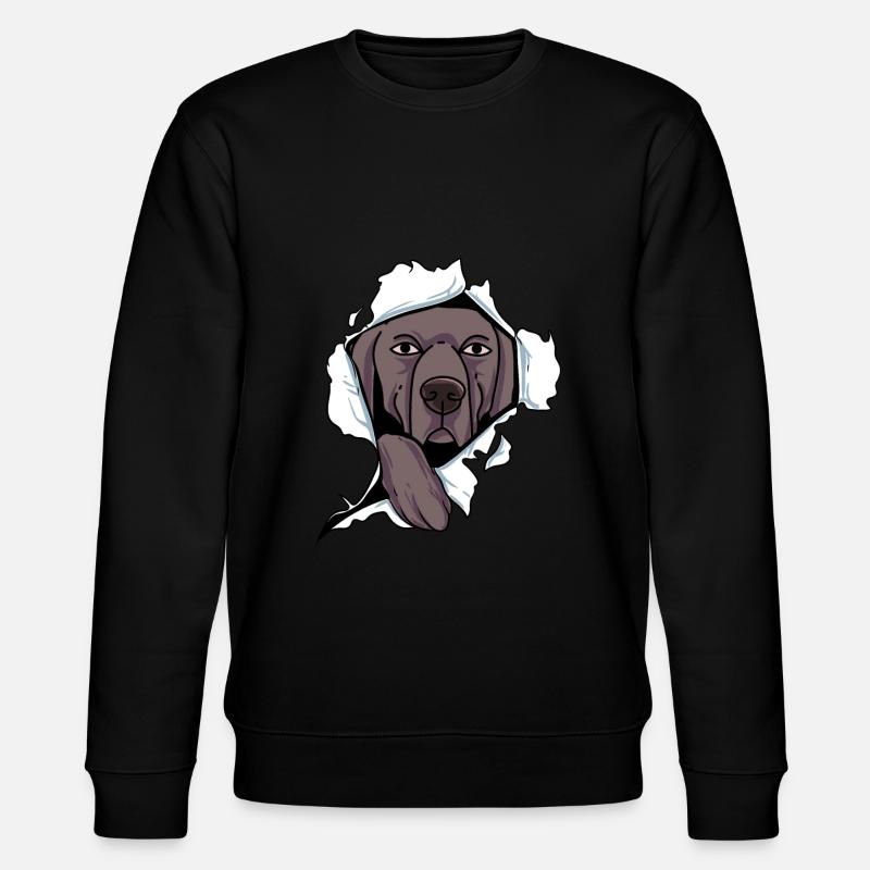 Weimaraner - Stanley/Stella CHANGER Unisex Organic Sweatshirt - black