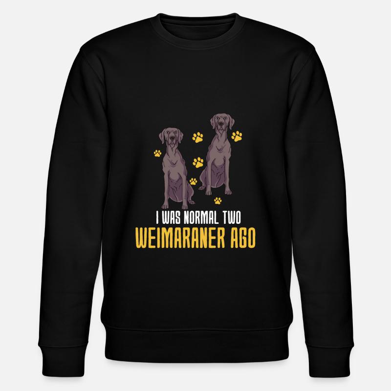 Weimaraner - Stanley/Stella CHANGER Unisex Organic Sweatshirt - black