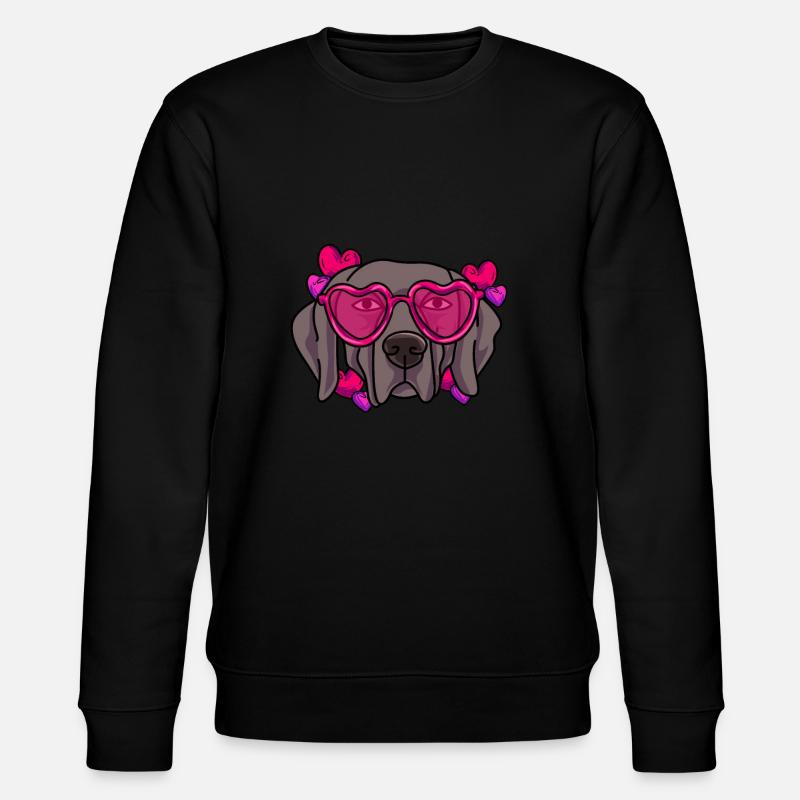Weimaraner - Stanley/Stella Unisex Bio-Sweatshirt CHANGER  - Schwarz