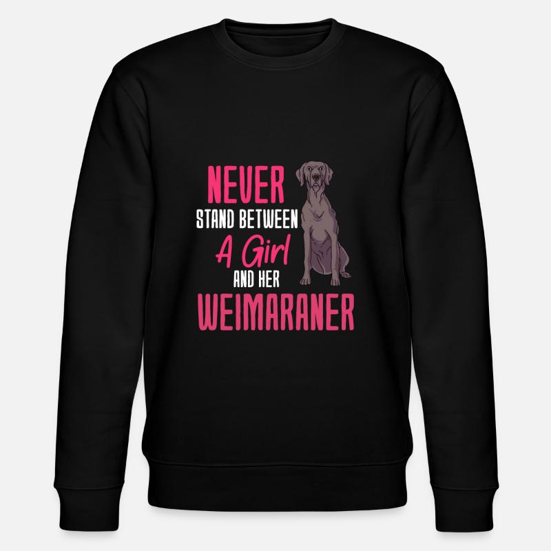 Weimaraner - Stanley/Stella CHANGER Unisex Organic Sweatshirt - black