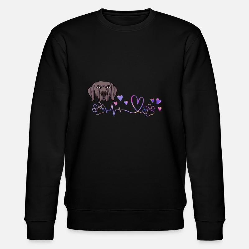 Weimaraner - Stanley/Stella CHANGER Unisex Organic Sweatshirt - black