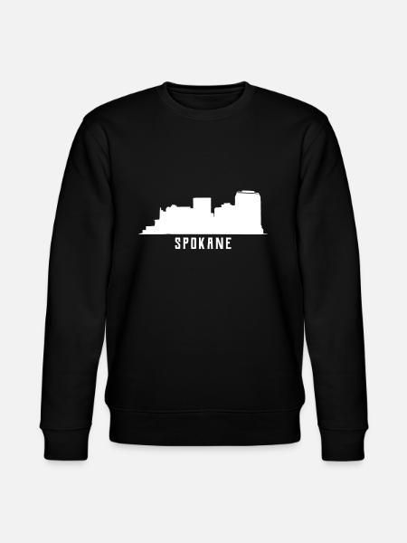 Spokane Skyline - Stanley/Stella Unisex Bio-Sweatshirt CHANGER  - Schwarz