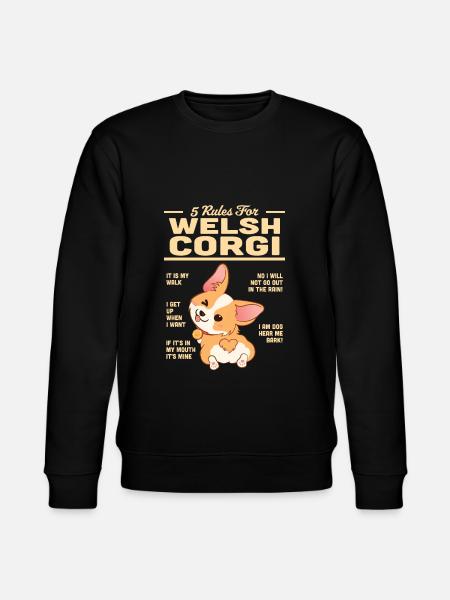 Welsh Corgi - Stanley/Stella CHANGER Unisex Organic Sweatshirt - black