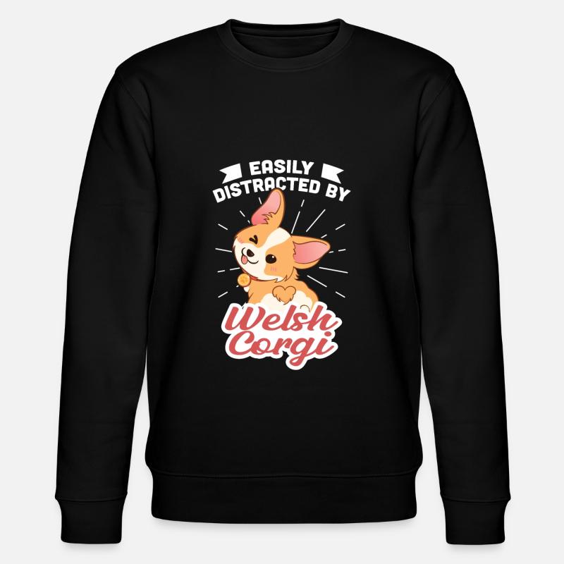 Welsh Corgi - Stanley/Stella Unisex Bio-Sweatshirt CHANGER  - Schwarz