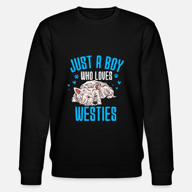 West Highland Terrier - Stanley/Stella Unisex Bio-Sweatshirt CHANGER  - Schwarz