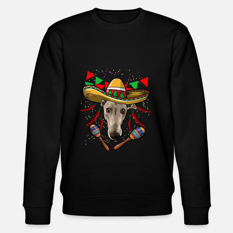 Cinco De Mayo Greyhund - Stanley/Stella Unisex Bio-Sweatshirt CHANGER  - Schwarz