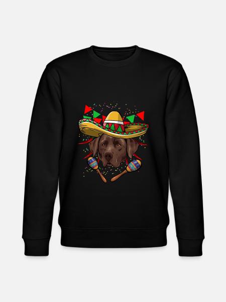 Cinco De Mayo Labrador - Stanley/Stella Unisex Bio-Sweatshirt CHANGER - Schwarz