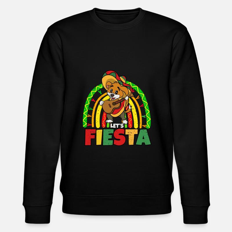 Cinco De Mayo Hund - Stanley/Stella Unisex Bio-Sweatshirt CHANGER  - Schwarz