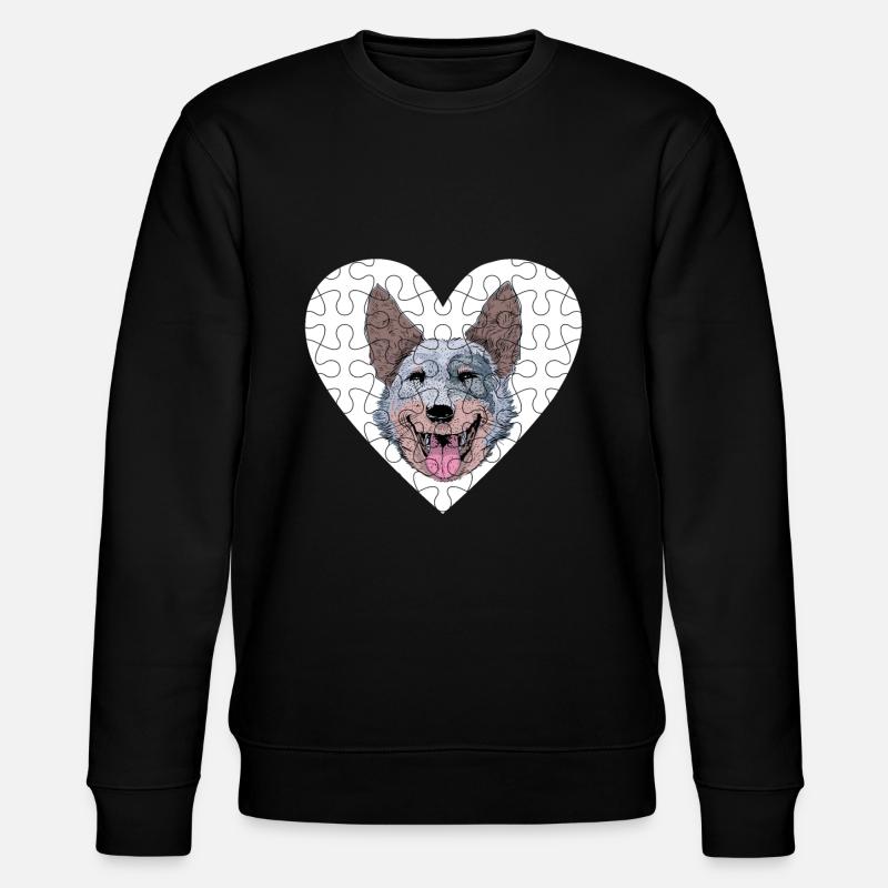 Australian Cattle Dog - Stanley/Stella Unisex Bio-Sweatshirt CHANGER  - Schwarz