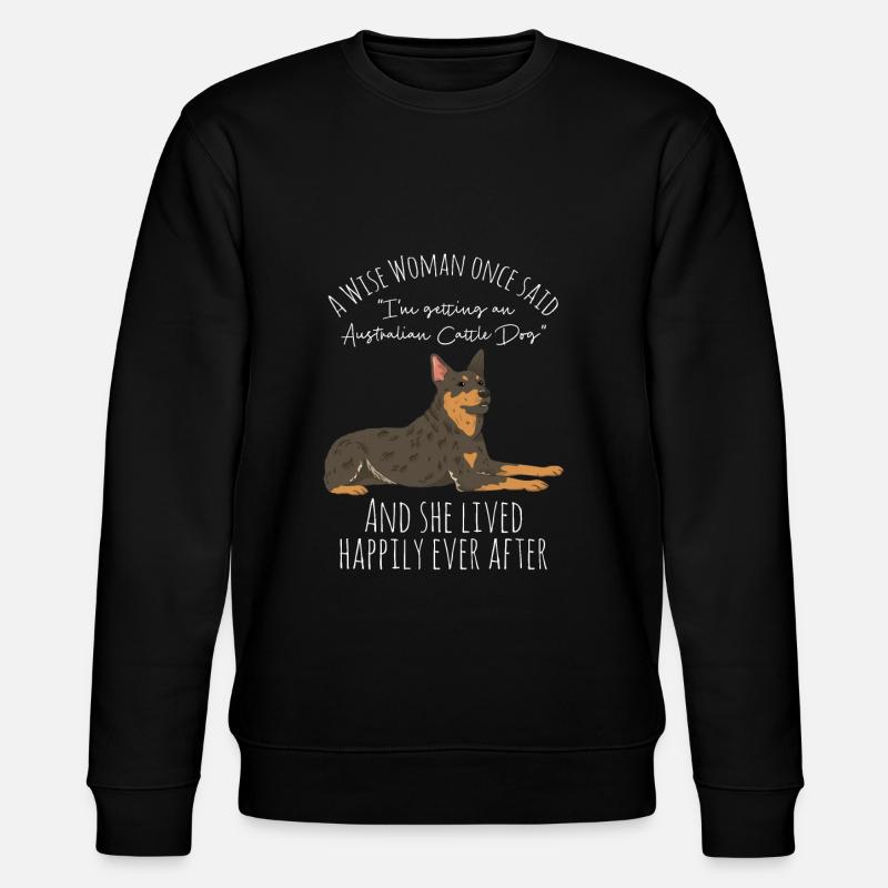 Australian Cattle Dog - Stanley/Stella Unisex Bio-Sweatshirt CHANGER - Schwarz