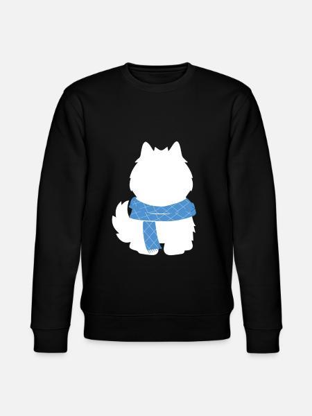 American Eskimo Dog - Stanley/Stella CHANGER Unisex Organic Sweatshirt - black