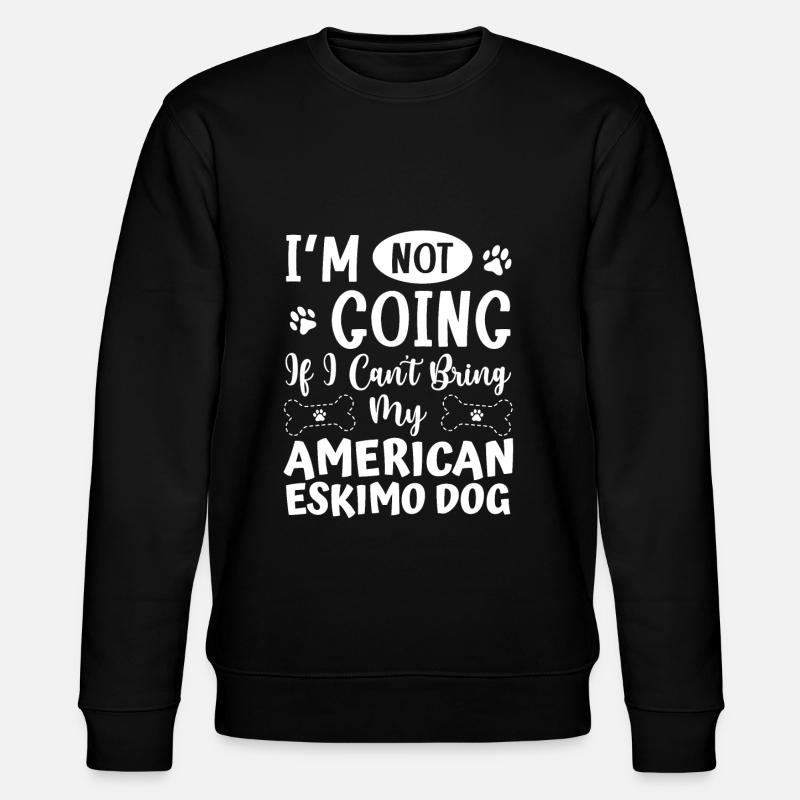 American Eskimo Dog - Stanley/Stella CHANGER Unisex Organic Sweatshirt - black