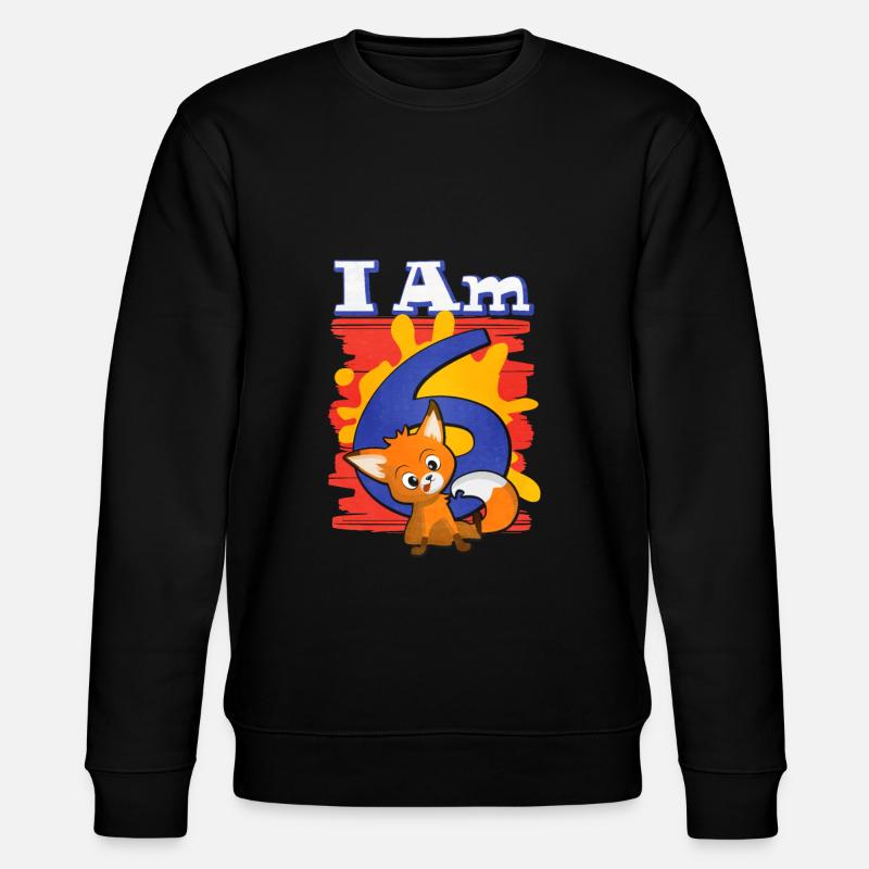Je suis 6 renard - Sweat bio CHANGER Stanley/Stella Unisexe - noir