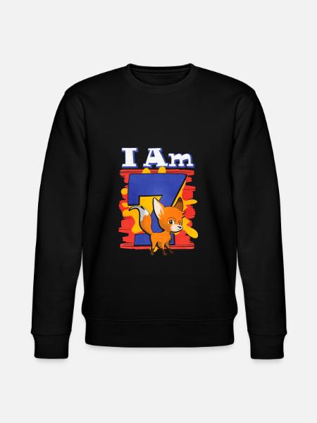 I am 7 fox - Stanley/Stella CHANGER Unisex Organic Sweatshirt - black