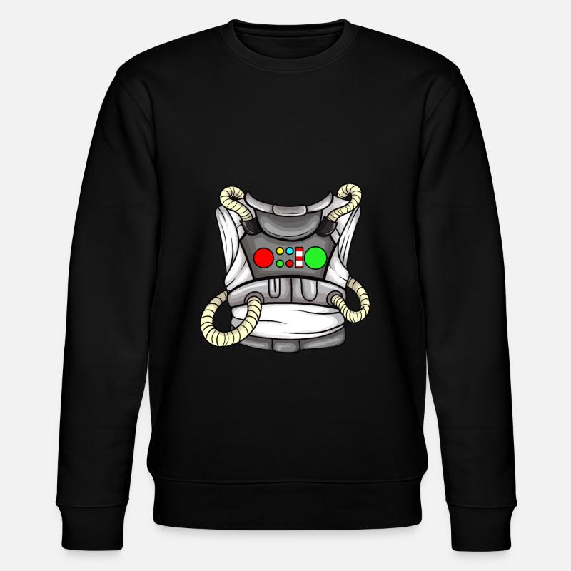 Astronaut Kostüm - Stanley/Stella Unisex Bio-Sweatshirt CHANGER  - Schwarz