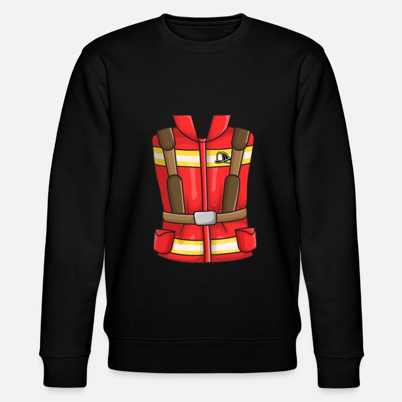 Feuerwehrmann Kostüm - Stanley/Stella Unisex Bio-Sweatshirt CHANGER - Schwarz
