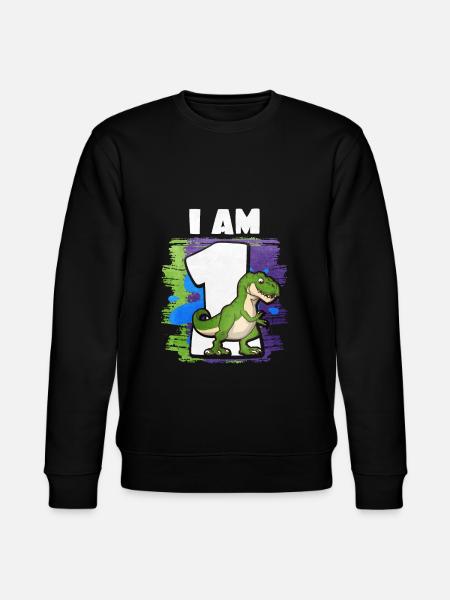 1st birthday - Stanley/Stella CHANGER Unisex Organic Sweatshirt - black