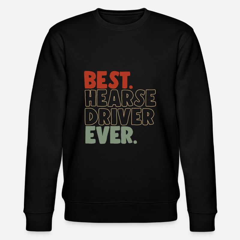 Bester Leichenwagenfahrer aller Zeiten - Stanley/Stella Unisex Bio-Sweatshirt CHANGER  - Schwarz