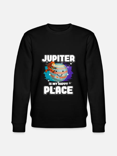 Jupiter Planet Gift - Stanley/Stella CHANGER Unisex Organic Sweatshirt - black