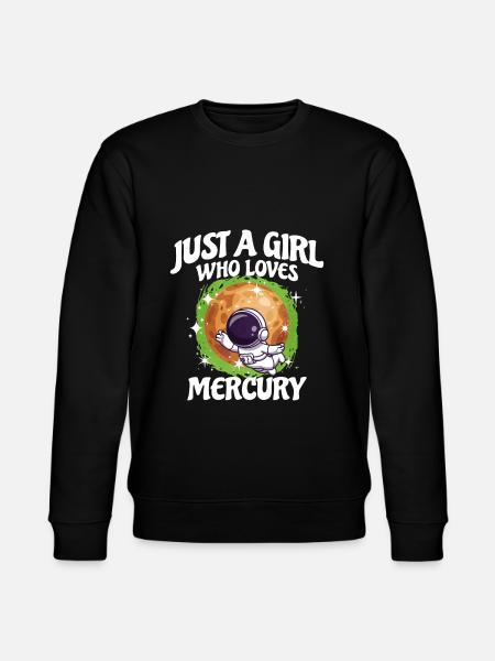 Girl Mercury Gift - Stanley/Stella CHANGER Unisex Organic Sweatshirt - black