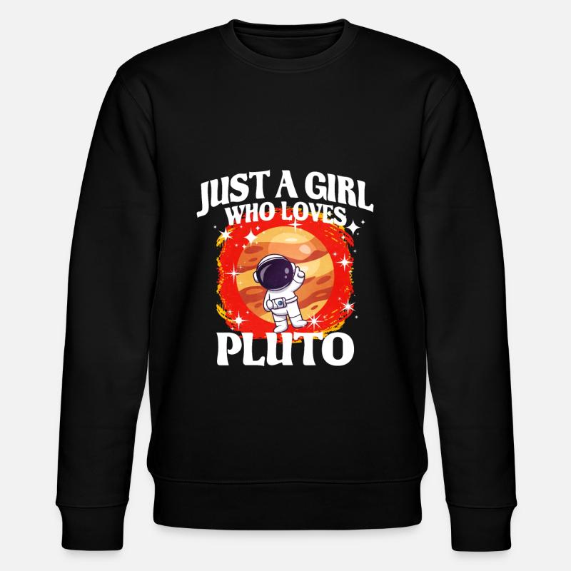 Girl Pluto Gift - Stanley/Stella CHANGER Unisex Organic Sweatshirt - black