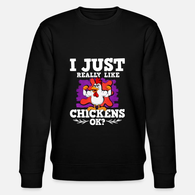 Chickens - Stanley/Stella CHANGER Unisex Organic Sweatshirt - black