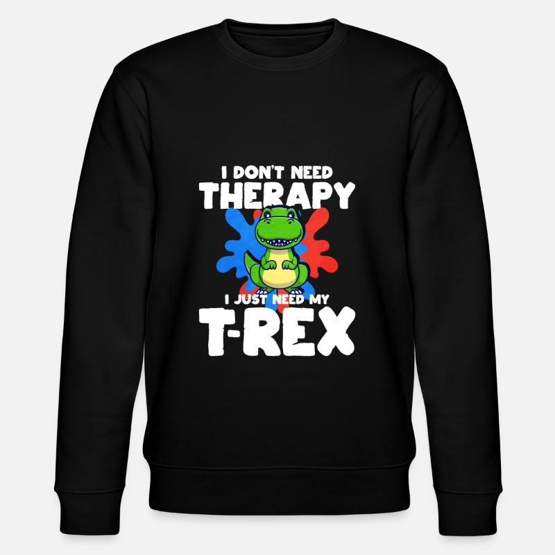 T-Rex - Stanley/Stella Unisex Bio-Sweatshirt CHANGER  - Schwarz
