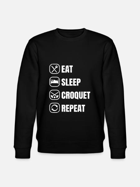 Croquet - Stanley/Stella CHANGER Unisex Organic Sweatshirt - black