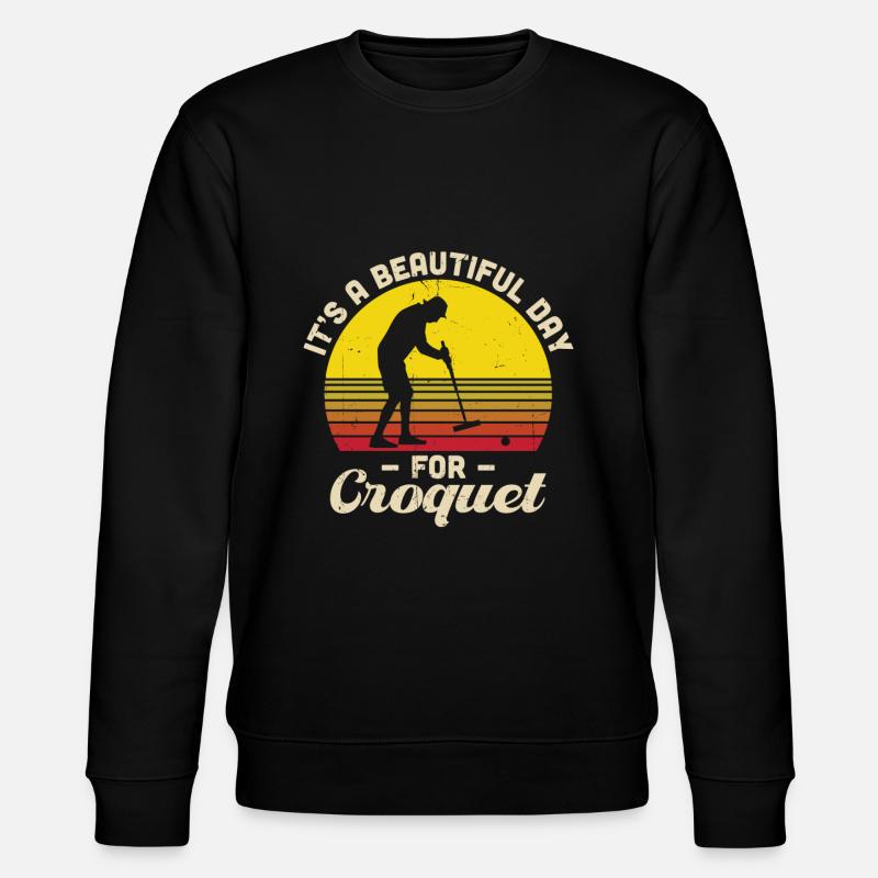 Croquet - Sweat bio CHANGER Stanley/Stella Unisexe - noir
