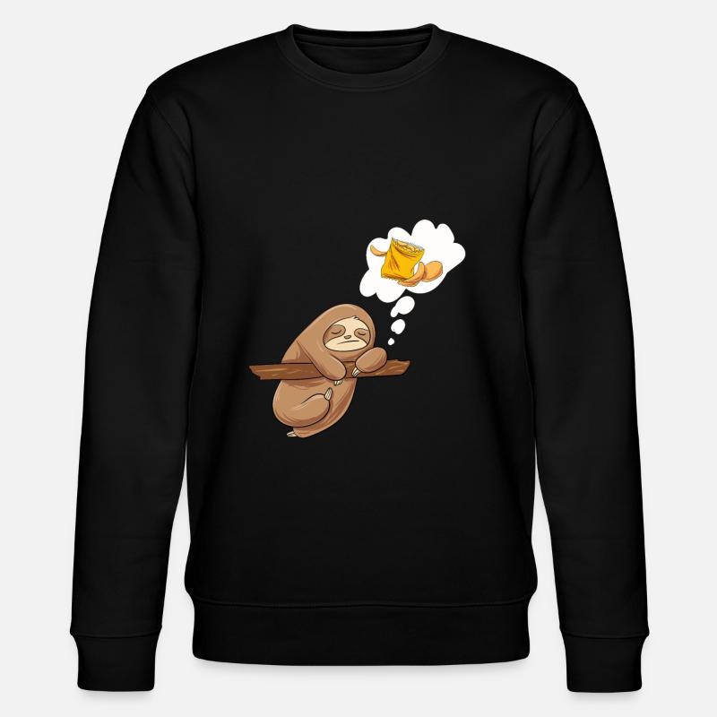 Chips Essen Snacks Süßigkeiten Geschenk - Stanley/Stella Unisex Bio-Sweatshirt CHANGER - Schwarz