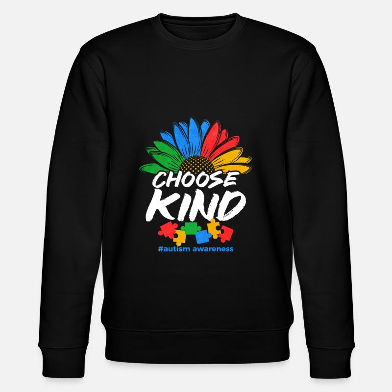Autism Autism Gift - Stanley/Stella CHANGER Unisex Organic Sweatshirt - black