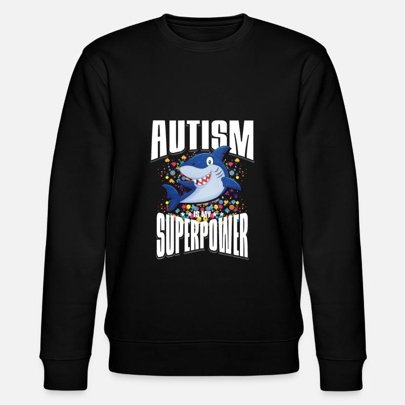 Autism Autism Gift - Stanley/Stella CHANGER Unisex Organic Sweatshirt - black