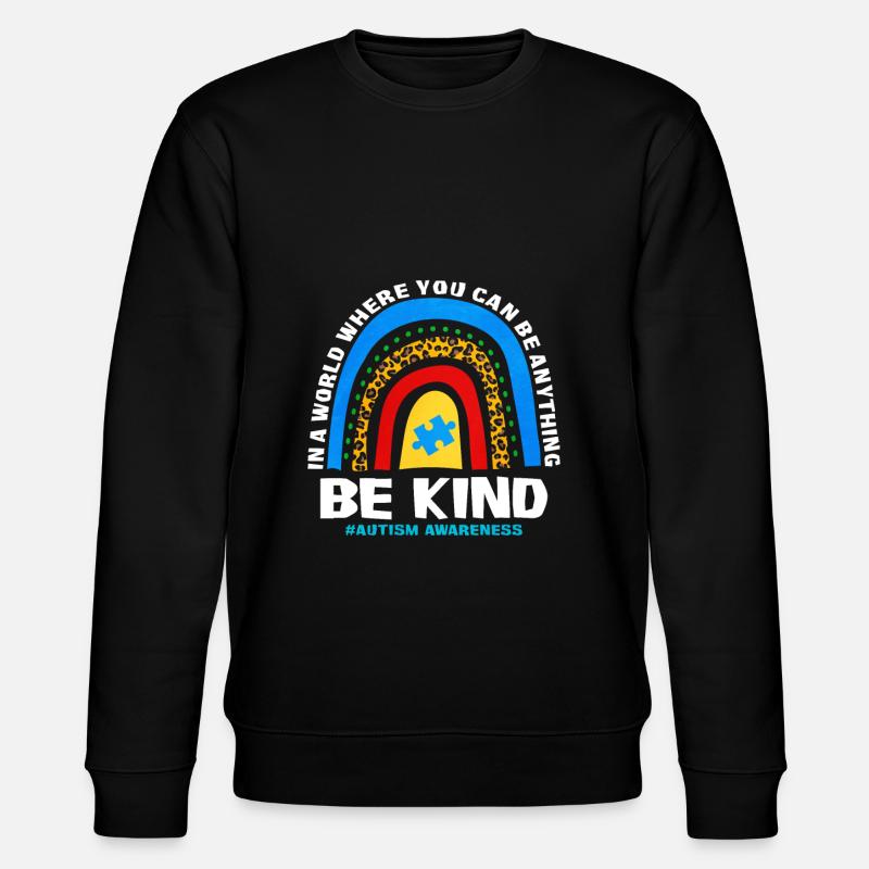 Autismus Autism Geschenk - Stanley/Stella Unisex Bio-Sweatshirt CHANGER  - Schwarz