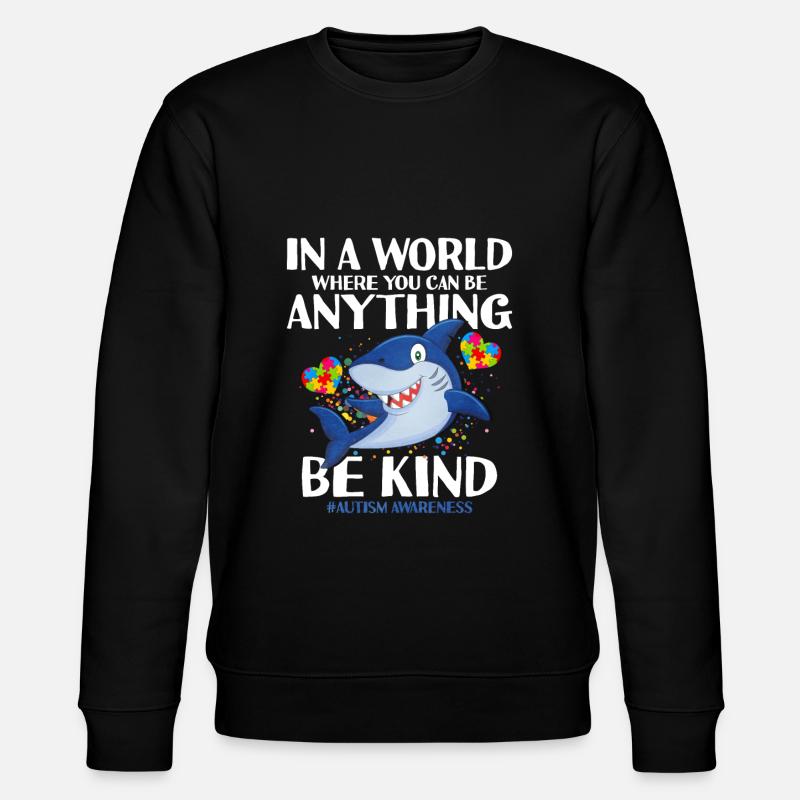 Autism Autism Gift - Stanley/Stella CHANGER Unisex Organic Sweatshirt - black