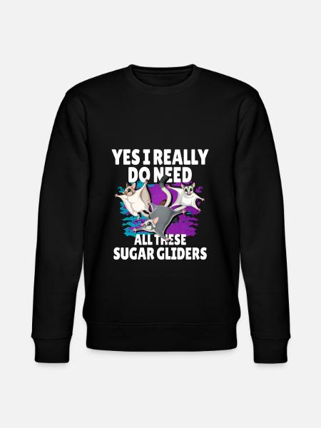 Flying squirrel - Stanley/Stella CHANGER Unisex Organic Sweatshirt - black