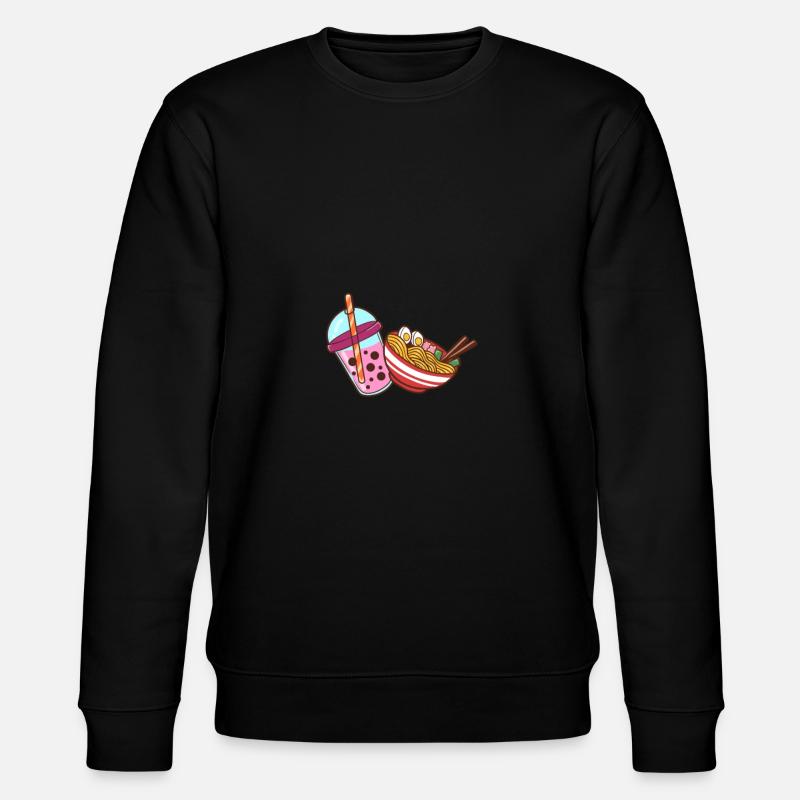 Bubble Tea et cadre - Sweat bio CHANGER Stanley/Stella Unisexe - noir