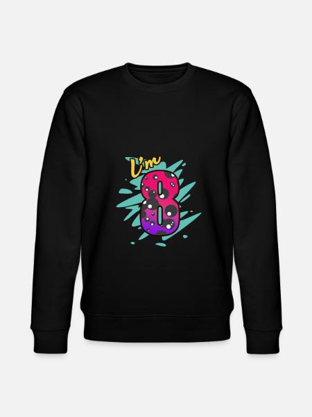 8. Birthday - Stanley/Stella CHANGER Unisex Organic Sweatshirt - black