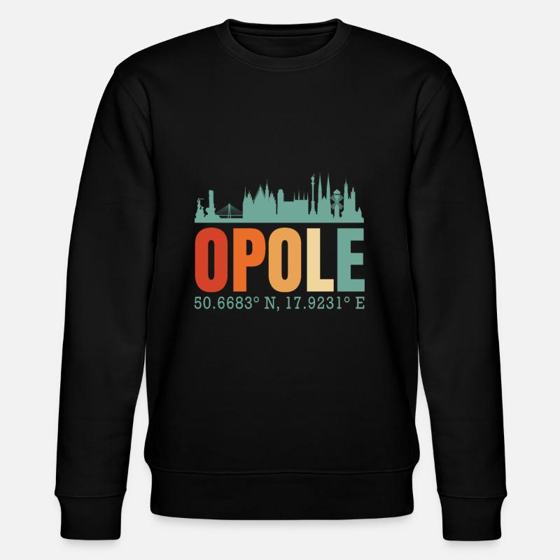 Pologne Opole.Skyline - Sweat bio CHANGER Stanley/Stella Unisexe - noir