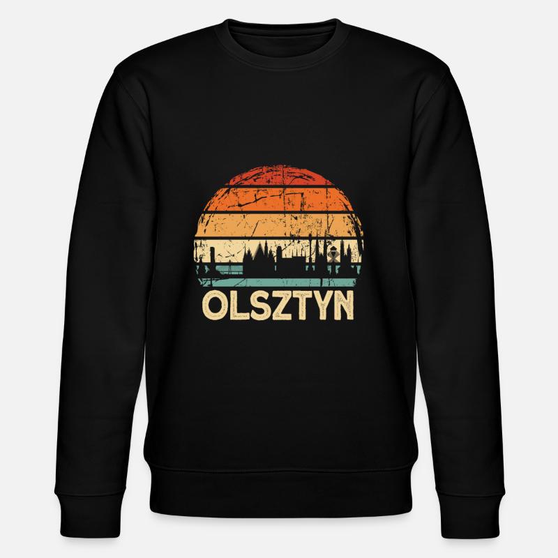 Poland Olsztyn Skyline - Stanley/Stella CHANGER Unisex Organic Sweatshirt - black