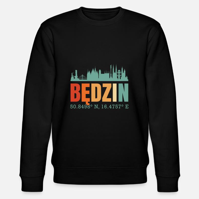 Pologne Bedzin Skyline - Sweat bio CHANGER Stanley/Stella Unisexe - noir