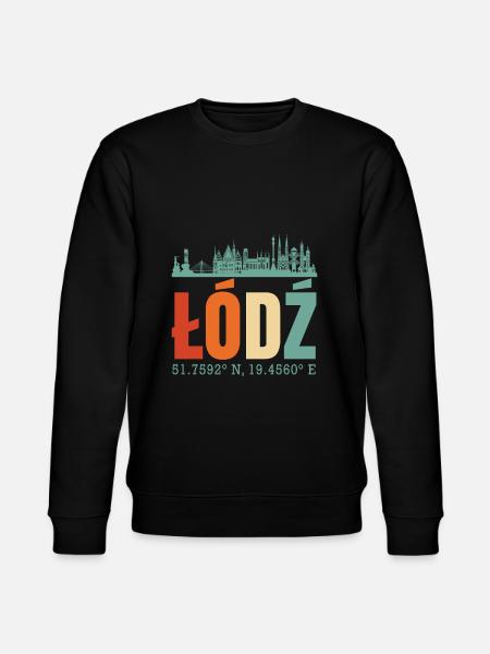 Poland Lodz Skyline - Stanley/Stella CHANGER Unisex Organic Sweatshirt - black