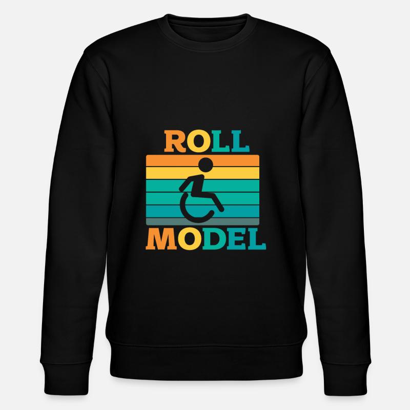 Fauteuil roulant - Sweat bio CHANGER Stanley/Stella Unisexe - noir