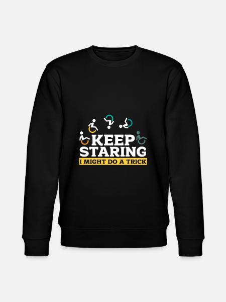 Rollstuhl - Stanley/Stella Unisex Bio-Sweatshirt CHANGER  - Schwarz