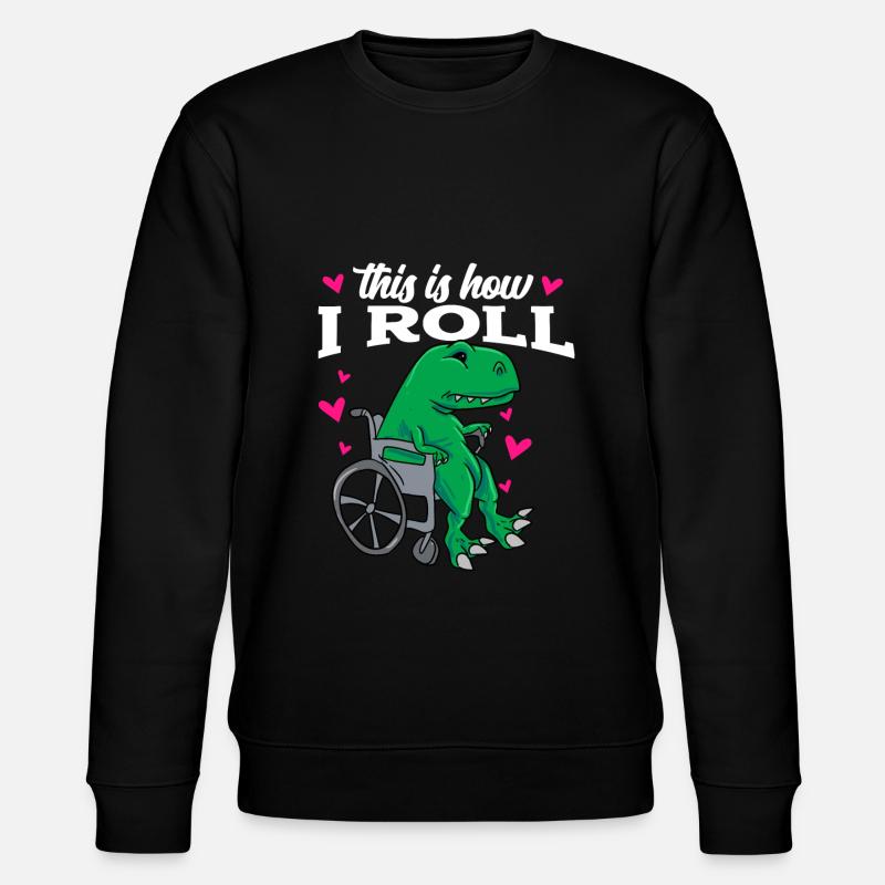 Rollstuhl - Stanley/Stella Unisex Bio-Sweatshirt CHANGER  - Schwarz