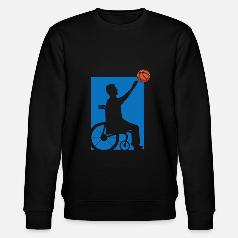 Rollstuhl - Stanley/Stella Unisex Bio-Sweatshirt CHANGER  - Schwarz