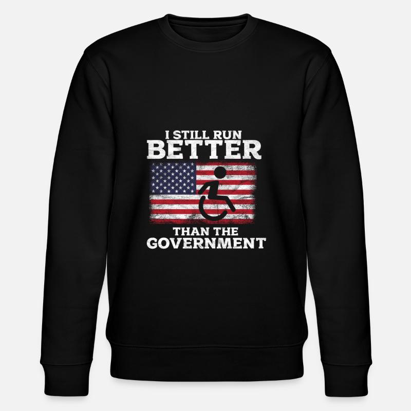 Fauteuil roulant - Sweat bio CHANGER Stanley/Stella Unisexe - noir