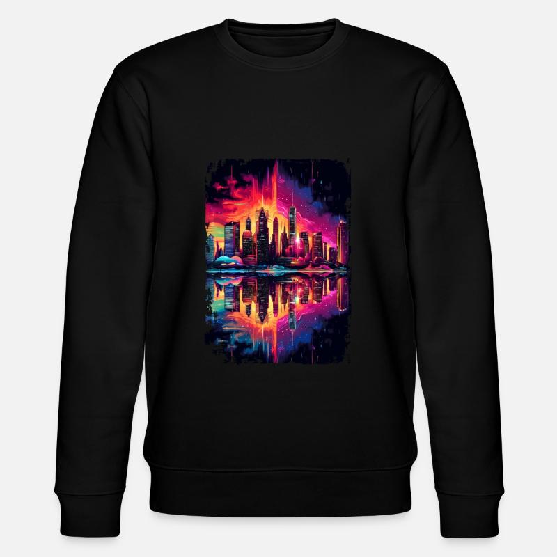 New York - Stanley/Stella Unisex Bio-Sweatshirt CHANGER  - Schwarz