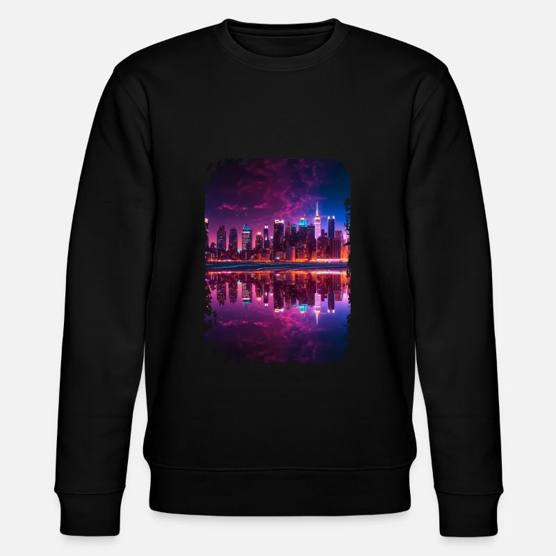 New York - Stanley/Stella Unisex Bio-Sweatshirt CHANGER  - Schwarz